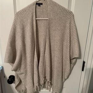 American Eagle Outfitters Cream Knit Poncho
